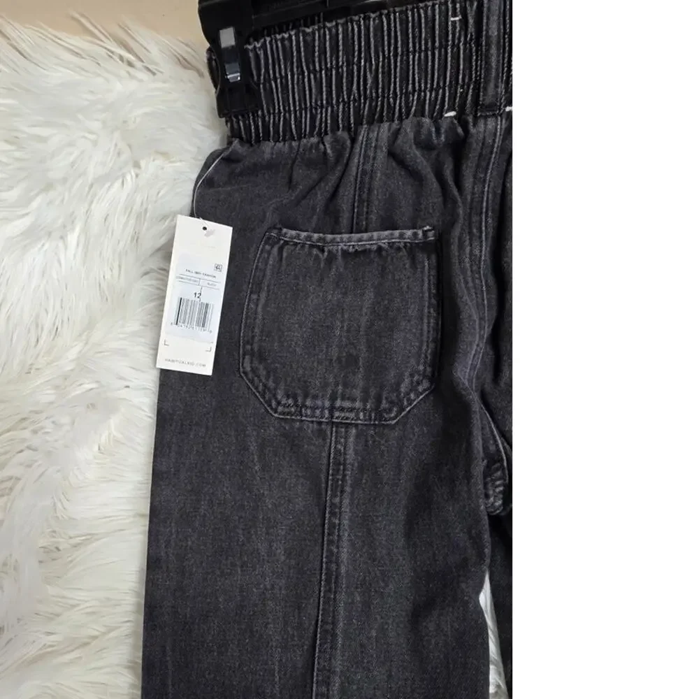 Kids' Smocked Waist Denim Joggers Habitual Kids Big Kid Size 12